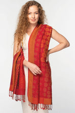 Load image into Gallery viewer, Sevya Handmade - Kalya Wool &amp; Cotton Shawl: Black &amp; Silver
