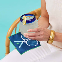 Load image into Gallery viewer, rockflowerpaper - TENNIS Reusable Eco Cocktail Napkins, set of 8
