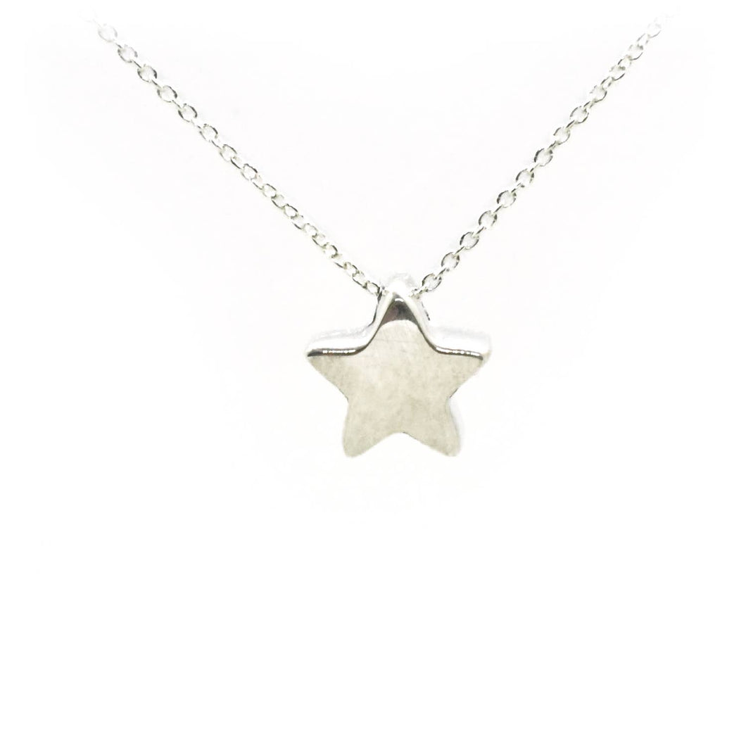 Plata - 3d Star Necklace: Sterling Silver