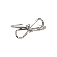 Load image into Gallery viewer, WorldFinds - Sculptural Bow Cuff - Silver
