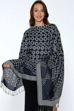 Load image into Gallery viewer, Sevya Handmade - Kalya Wool &amp; Cotton Shawl: Red &amp; Orange
