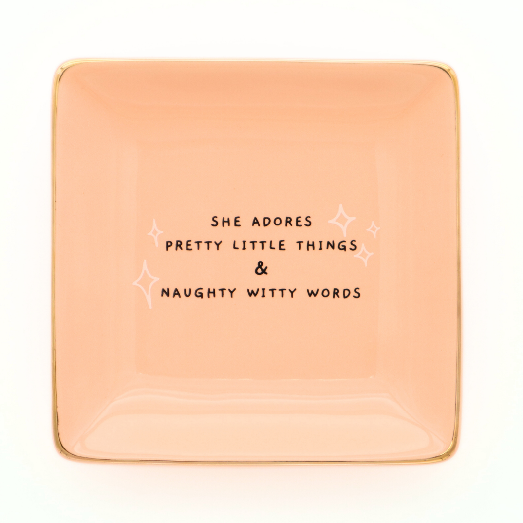 Properly Improper - She Adores Pretty Little Things - Square Trinket Tray