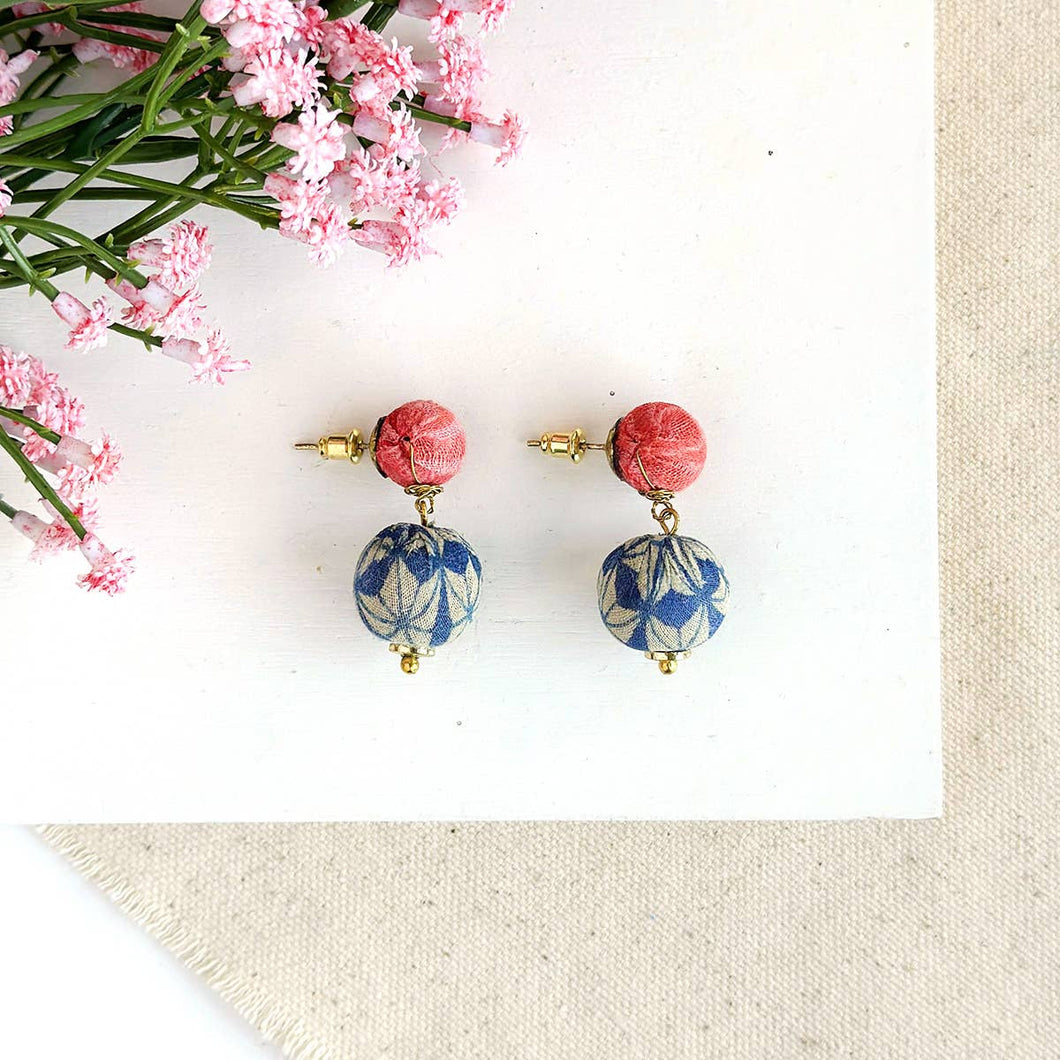 WorldFinds - Kantha Betty Drop Earrings