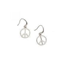 Load image into Gallery viewer, Peace Sign Fishhook Earring
