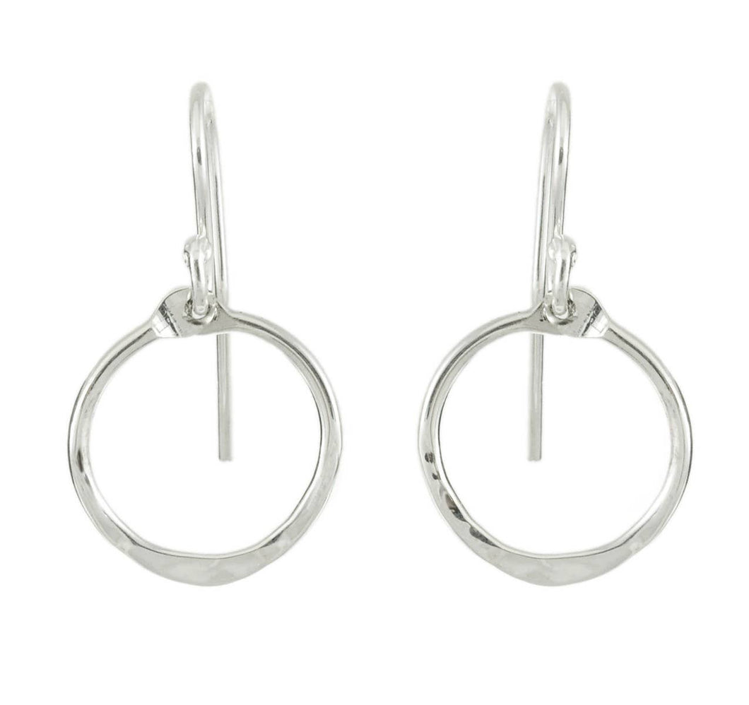 Plata - Small Overlap Circle Earrings: Goldplated Sterling