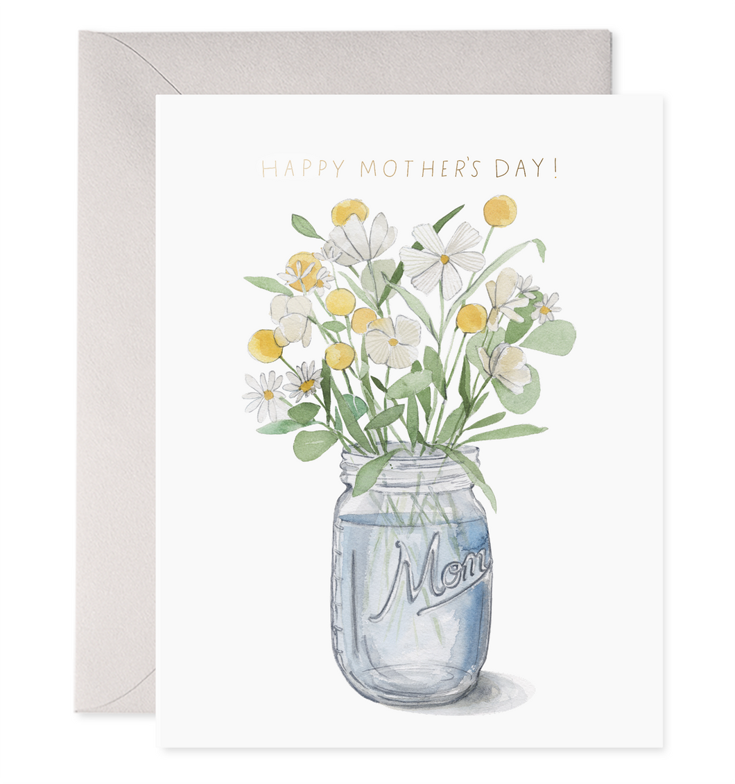 E. Frances Paper - Mason Jar Mom | Mother's Day Greeting Card Wildflowers