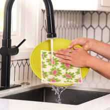 Load image into Gallery viewer, rockflowerpaper - POPPIES PINK blu Cloths, set of 2
