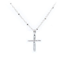 Load image into Gallery viewer, Plata - Organic Cross Pendant: Gold Plated Sterling Silver

