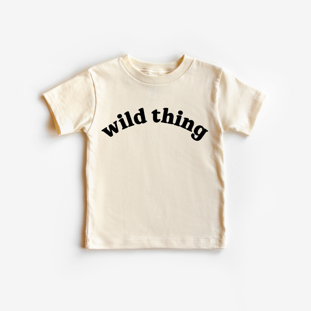 Wildflowers + Cotton - Wild Thing | 100% Cotton Baby Bodysuit or Tee: 6m onesie