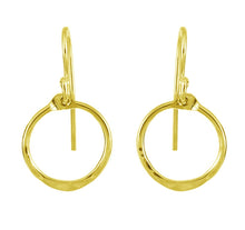 Load image into Gallery viewer, Plata - Small Overlap Circle Earrings: Goldplated Sterling
