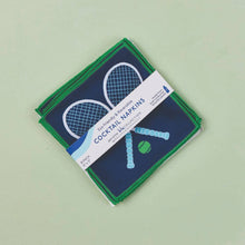 Load image into Gallery viewer, rockflowerpaper - TENNIS Reusable Eco Cocktail Napkins, set of 8
