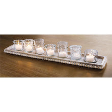 Load image into Gallery viewer, Beaded Tray &amp; Votive Set
