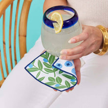 Load image into Gallery viewer, rockflowerpaper - BLUEBERRY MEDLEY Reusable Eco Cocktail Napkins, set of 8
