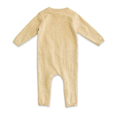 Load image into Gallery viewer, Viverano Organics - Chicken Farm Jacquard Knit Baby Jumpsuit (Organic Cotton): Oat Heather / 3-6M
