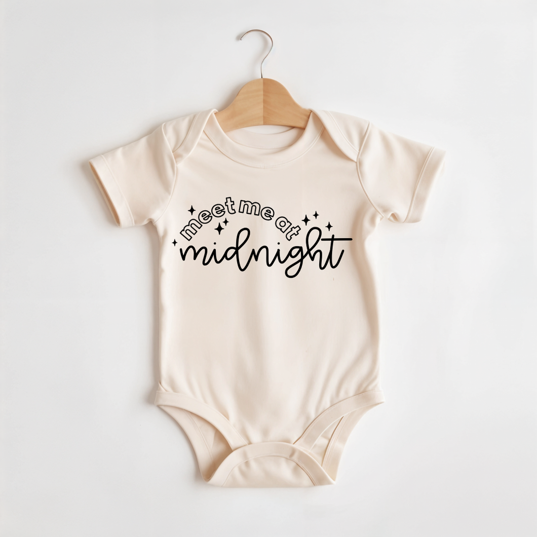 Wildflowers + Cotton - Meet Me At Midnight | 100% Cotton Baby Bodysuit or Tee: 6m onesie