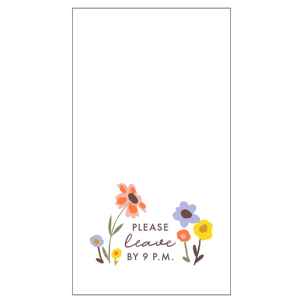 soiree-sisters - Paper Guest Towels | Please Leave By 9P.M. - 24ct
