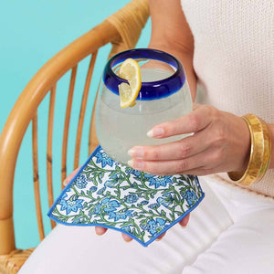 rockflowerpaper - SLOANE Reusable Eco Cocktail Napkins, set of 8