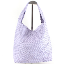 Load image into Gallery viewer, Pretty Persuasions - P23067 Woven Hobo Bag w/Cosmetic Pouch: 01 Black
