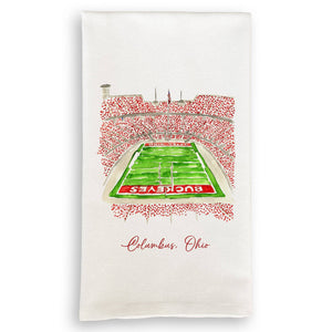 French Graffiti - Ohio State University Football Stadium: Dishtowel / Remove Words / -