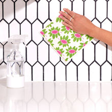 Load image into Gallery viewer, rockflowerpaper - POPPIES PINK blu Cloths, set of 2
