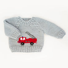 Load image into Gallery viewer, Fire Engine Crew Neck Sweater 6-12 months
