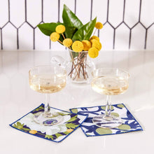 Load image into Gallery viewer, rockflowerpaper - ANEMONE POPPY Reusable Eco Cocktail Napkins, set of 8
