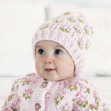 Load image into Gallery viewer, Huggalugs - Bitty Blooms Blush Beanie Hat for Baby &amp; Kids: Small (0-6 months)

