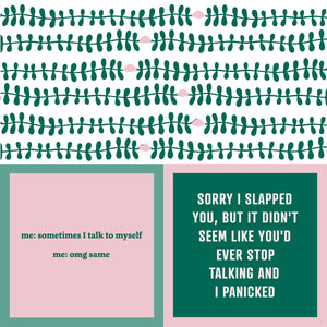Drinks on Me - Napkin: Talk to Self/Slap You