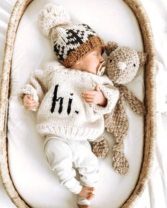 Hi. Crew Neck Sweater Baby & Toddler: 0-6 months