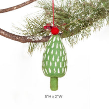 Load image into Gallery viewer, rockflowerpaper - HOLIDAY TREE GREEN Felt Ornament
