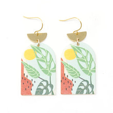 Load image into Gallery viewer, Whimsy Monstera Earrings
