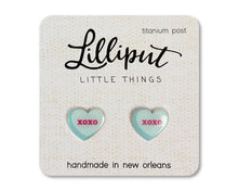 Load image into Gallery viewer, Conversation Heart Earrings // Valentines Day: Pink
