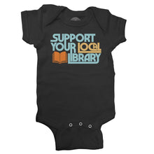 Load image into Gallery viewer, Boredwalk - Support Your Local Library Infant Bodysuit - Unisex Fit: 6M - Heather
