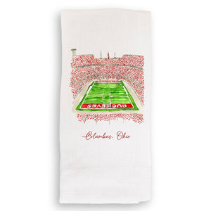 French Graffiti - Ohio State University Football Stadium: Dishtowel / Remove Words / -
