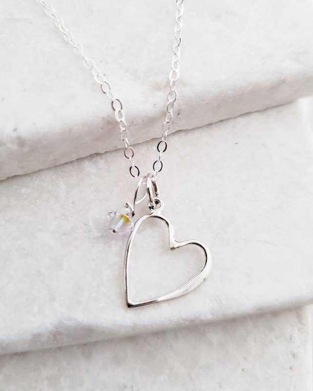 Sosie Designs - Silver Open Your Heart Necklace