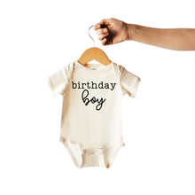 Load image into Gallery viewer, Wildflowers + Cotton - Birthday Boy | 100% Cotton Baby Bodysuit or Tee: 12m onesie
