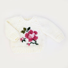 Load image into Gallery viewer, Rose Crew Neck Sweater 6-12 months
