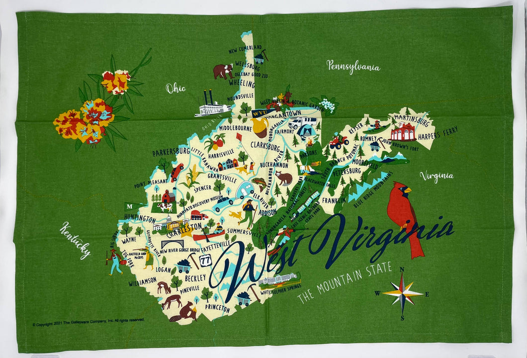 Galleyware - West Virginia Tea Towel