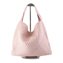 Load image into Gallery viewer, Pretty Persuasions - P23067 Woven Hobo Bag w/Cosmetic Pouch: 04 Brown
