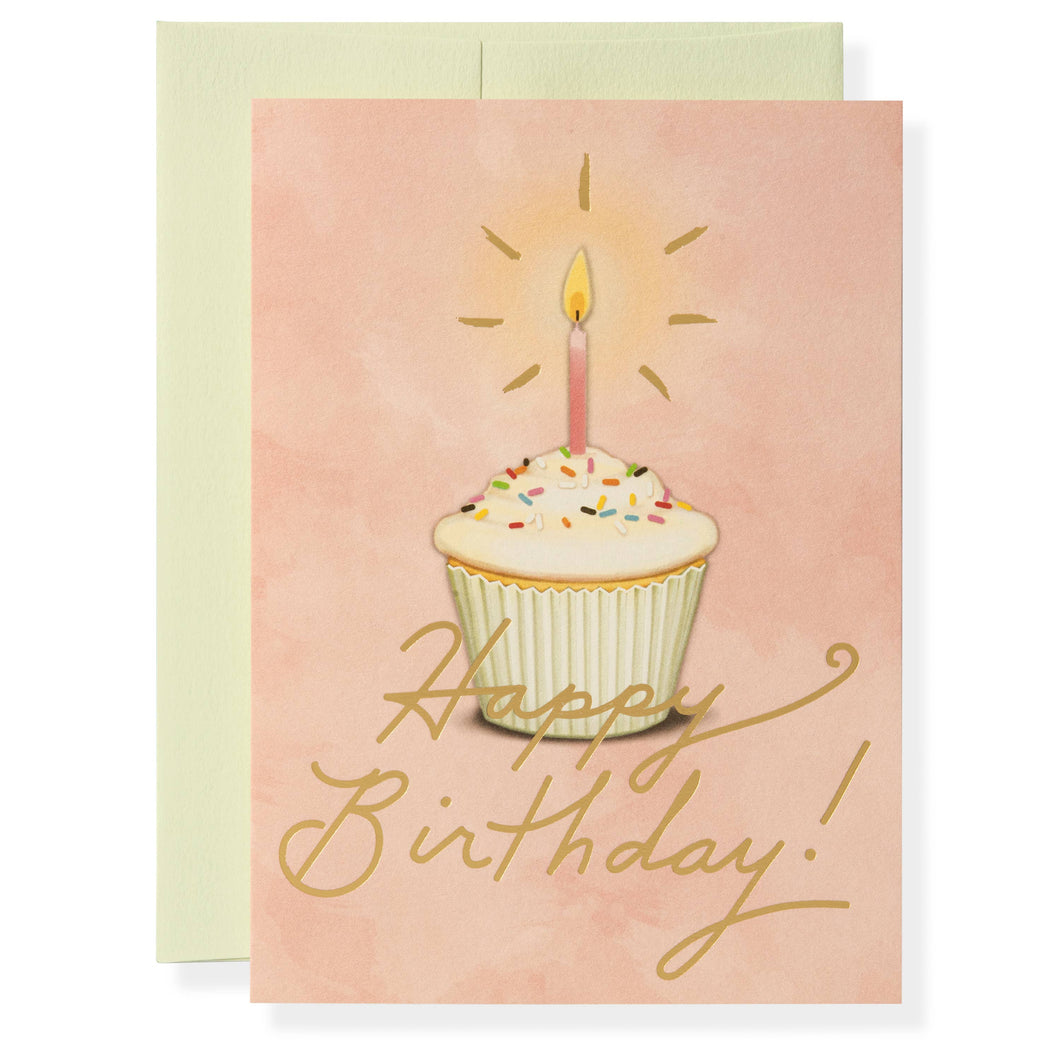 Karen Adams Designs - Golden Birthday Greeting Card