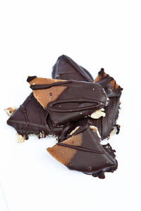 8 oz Dark Chocolate Toffee Holiday Themed Box
