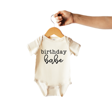 Load image into Gallery viewer, Wildflowers + Cotton - Birthday Babe | 100% Cotton Baby Bodysuit or Tee: 12m onesie
