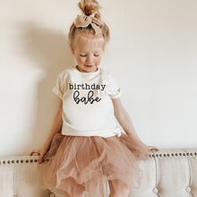 Load image into Gallery viewer, Wildflowers + Cotton - Birthday Babe | 100% Cotton Baby Bodysuit or Tee: 12m onesie
