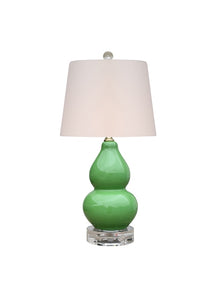 Porcelain Berry Green Guord Lamp