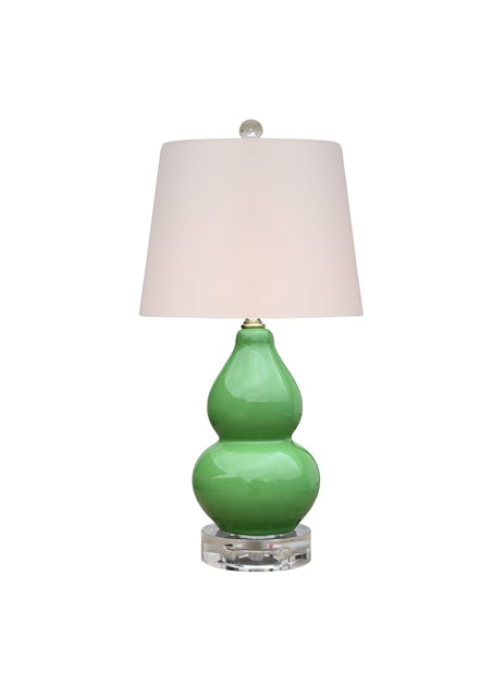 Porcelain Berry Green Guord Lamp