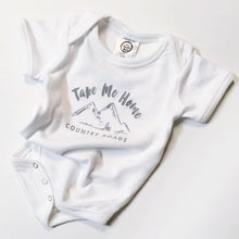Load image into Gallery viewer, Spunky Stork - Country Roads Organic Cotton Baby Bodysuit Toddler Shirt: Thunder / 6-12 Months Bodysuit
