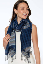 Load image into Gallery viewer, Sevya Handmade - Kalya Wool &amp; Cotton Shawl: Red Multi
