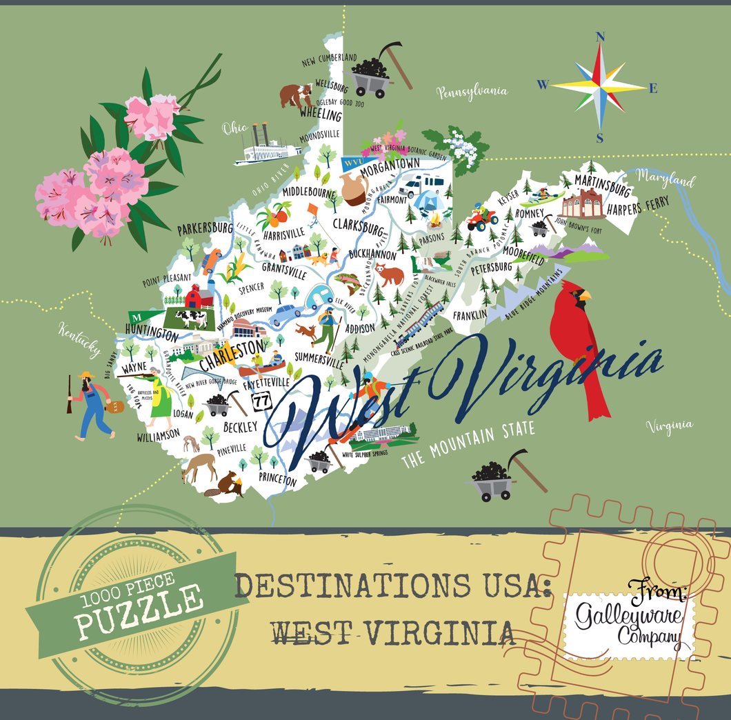 Galleyware - West Virginia 1000 Piece Jigsaw Puzzle