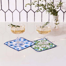 Load image into Gallery viewer, rockflowerpaper - BLUEBERRY MEDLEY Reusable Eco Cocktail Napkins, set of 8
