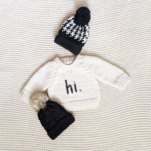 Hi. Crew Neck Sweater Baby & Toddler: 0-6 months